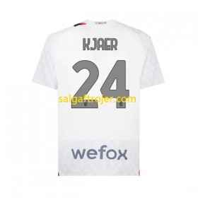 AC Milan Simon Kjaer 24 Fodboldtrøjer Udebanesæt 2023/24 Kort ærmer